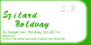 szilard moldvay business card